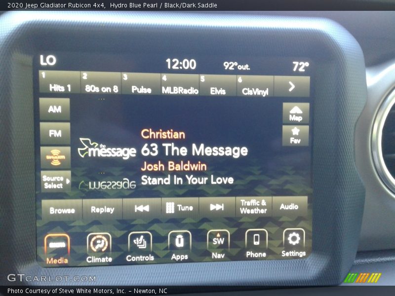 Hydro Blue Pearl / Black/Dark Saddle 2020 Jeep Gladiator Rubicon 4x4