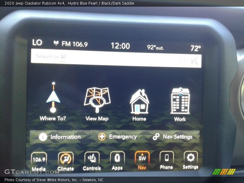 Hydro Blue Pearl / Black/Dark Saddle 2020 Jeep Gladiator Rubicon 4x4