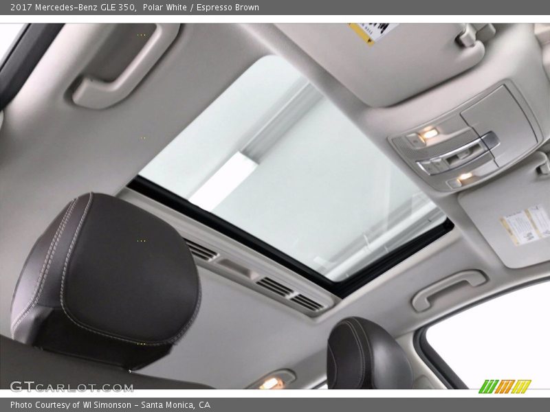 Polar White / Espresso Brown 2017 Mercedes-Benz GLE 350