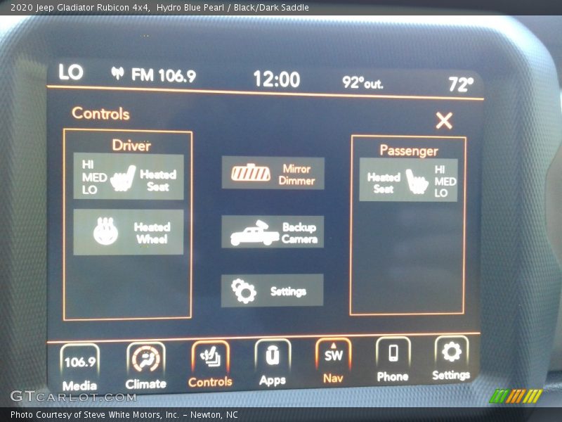 Hydro Blue Pearl / Black/Dark Saddle 2020 Jeep Gladiator Rubicon 4x4