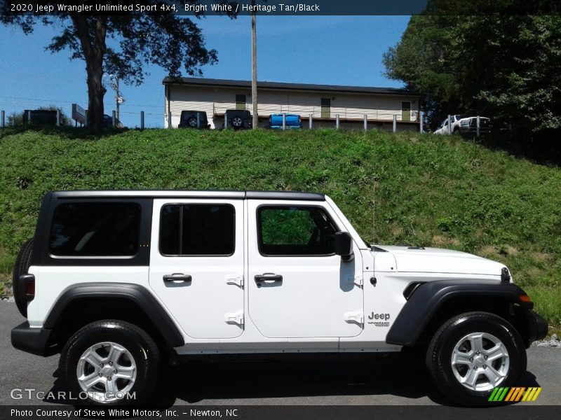Bright White / Heritage Tan/Black 2020 Jeep Wrangler Unlimited Sport 4x4