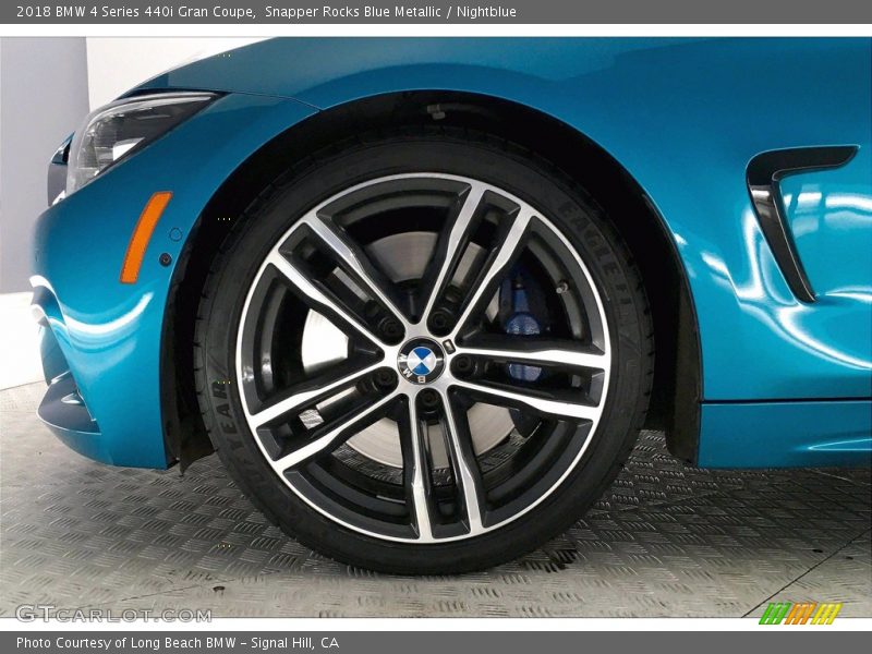 Snapper Rocks Blue Metallic / Nightblue 2018 BMW 4 Series 440i Gran Coupe