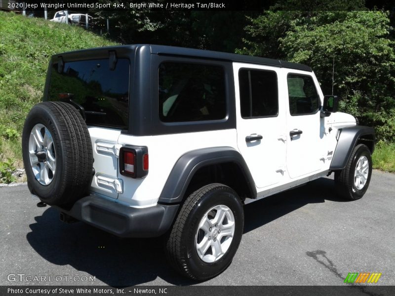 Bright White / Heritage Tan/Black 2020 Jeep Wrangler Unlimited Sport 4x4