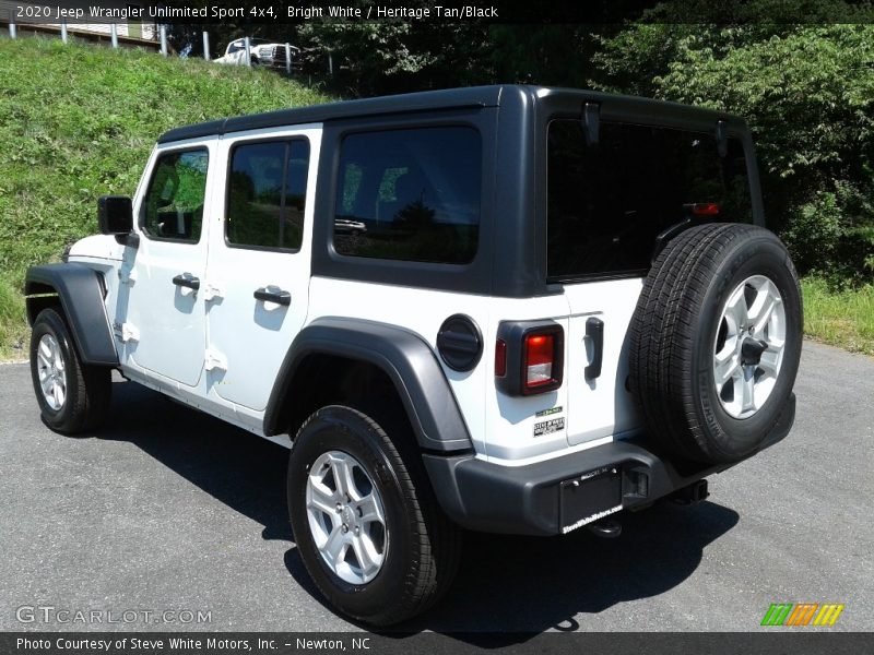 Bright White / Heritage Tan/Black 2020 Jeep Wrangler Unlimited Sport 4x4