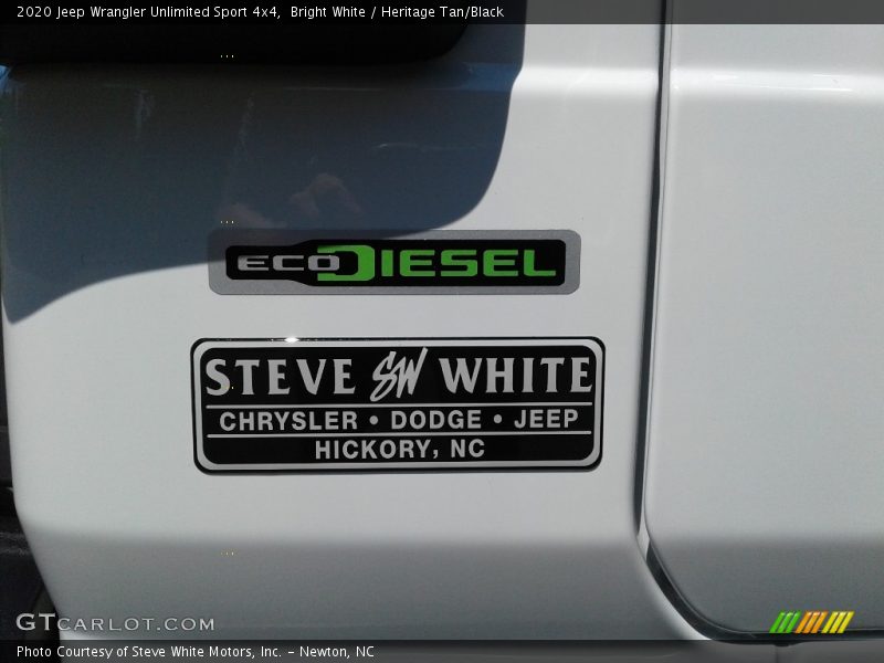 Bright White / Heritage Tan/Black 2020 Jeep Wrangler Unlimited Sport 4x4