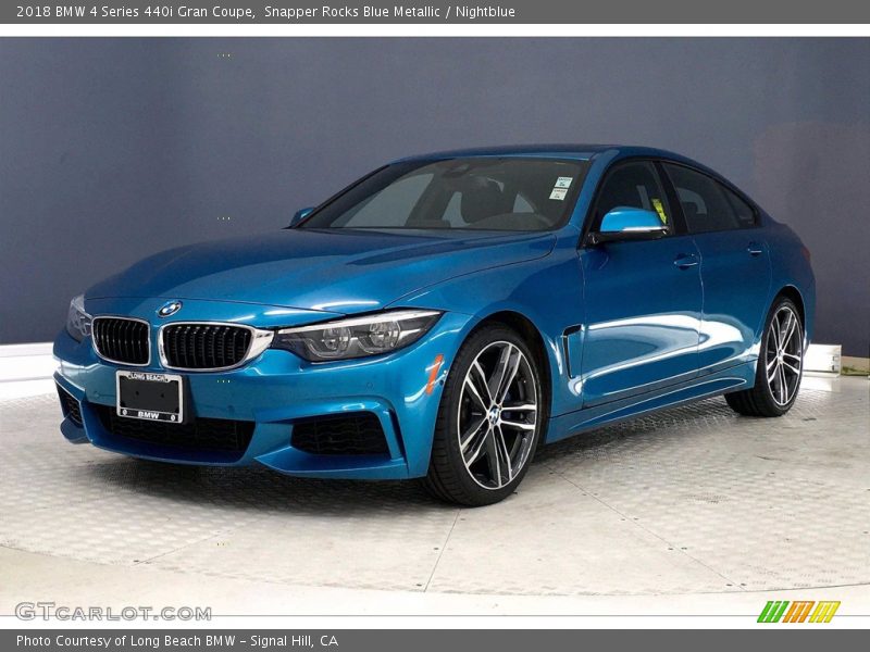 Snapper Rocks Blue Metallic / Nightblue 2018 BMW 4 Series 440i Gran Coupe