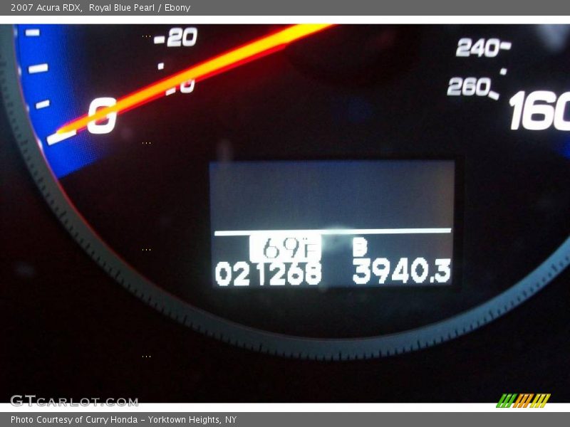 Royal Blue Pearl / Ebony 2007 Acura RDX