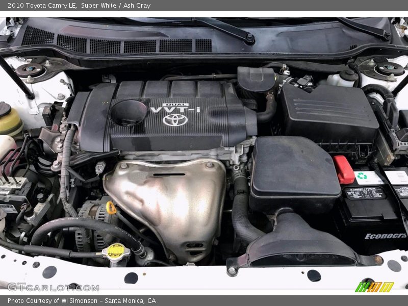Super White / Ash Gray 2010 Toyota Camry LE