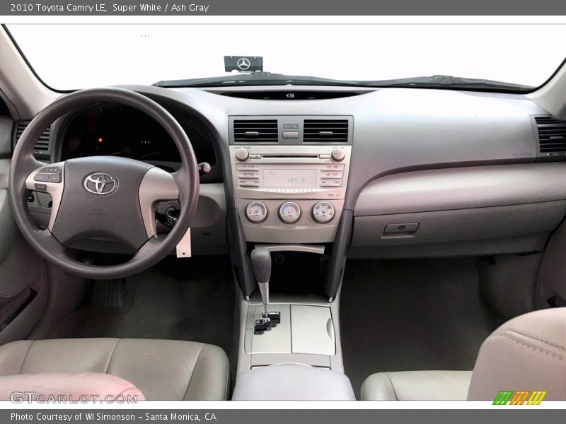 Super White / Ash Gray 2010 Toyota Camry LE