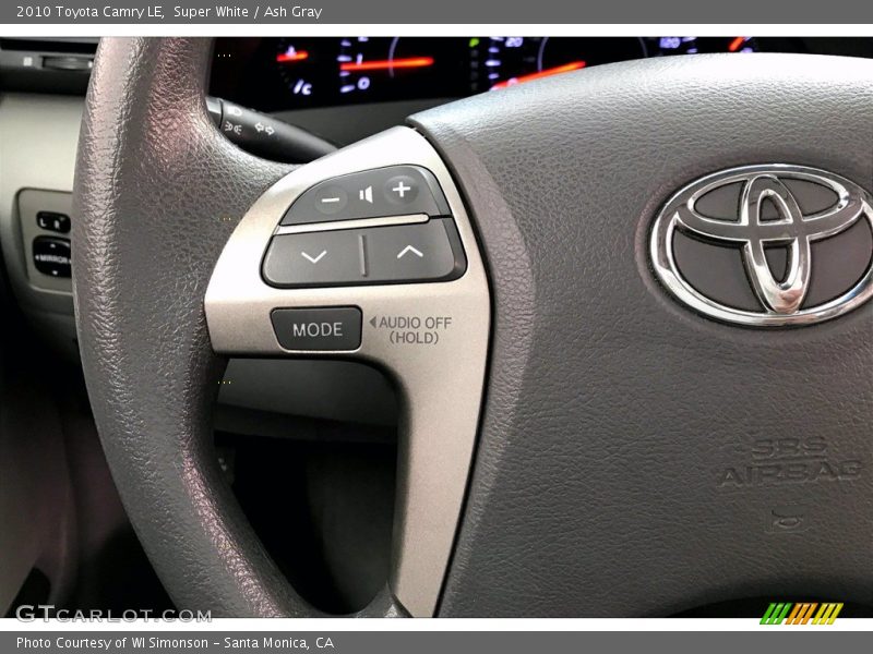 Super White / Ash Gray 2010 Toyota Camry LE