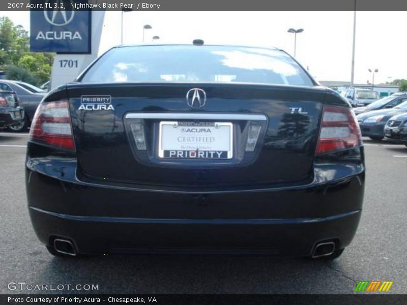Nighthawk Black Pearl / Ebony 2007 Acura TL 3.2
