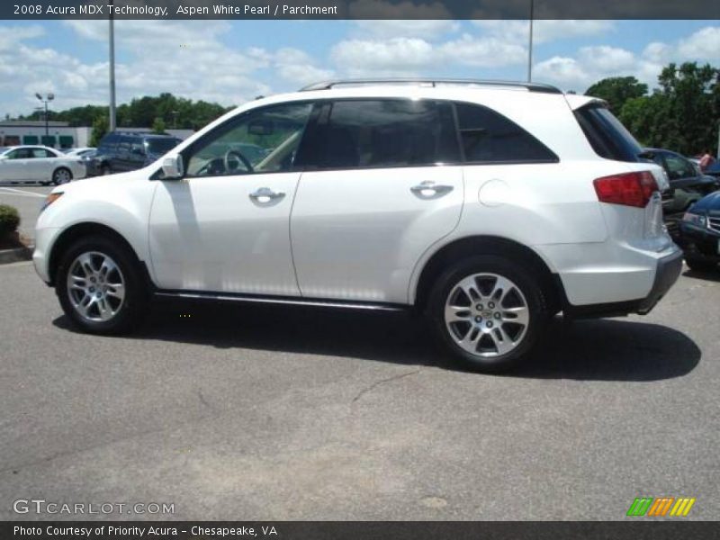 Aspen White Pearl / Parchment 2008 Acura MDX Technology