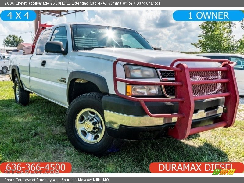 Summit White / Dark Charcoal 2006 Chevrolet Silverado 2500HD LS Extended Cab 4x4