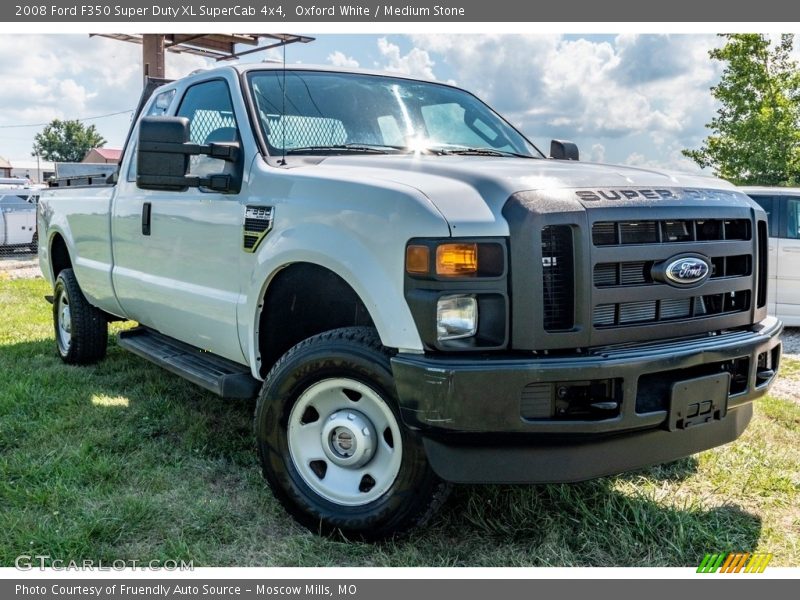 Oxford White / Medium Stone 2008 Ford F350 Super Duty XL SuperCab 4x4