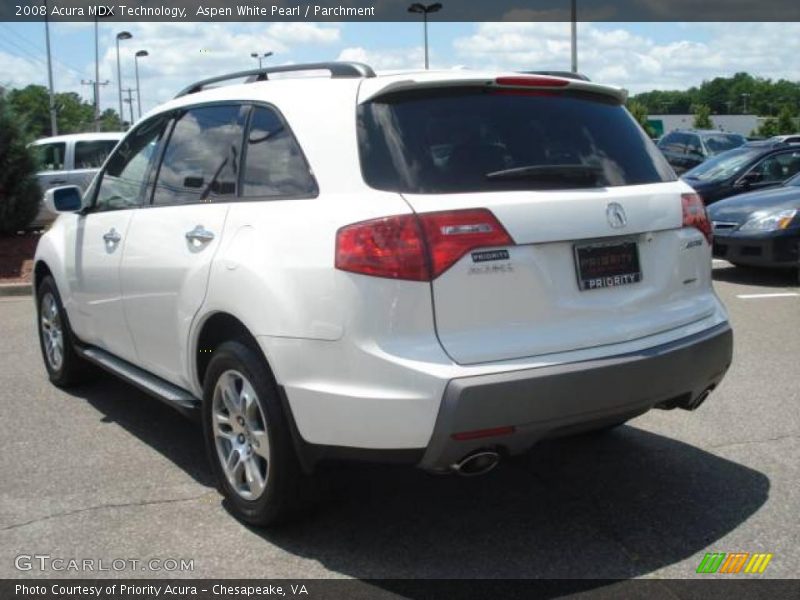 Aspen White Pearl / Parchment 2008 Acura MDX Technology