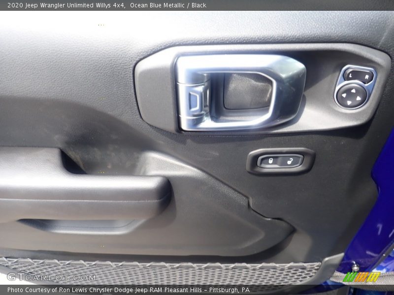 Ocean Blue Metallic / Black 2020 Jeep Wrangler Unlimited Willys 4x4