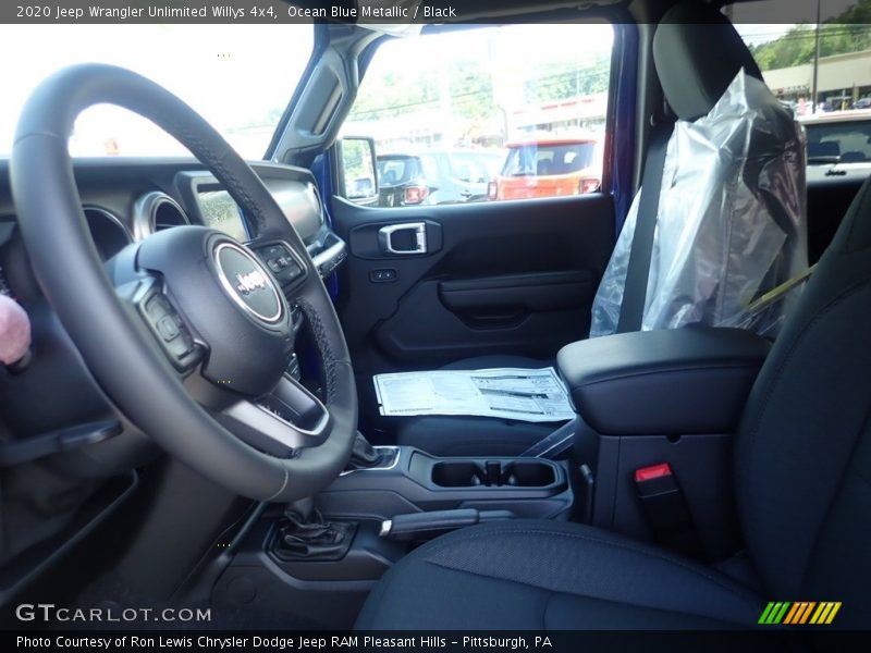 Ocean Blue Metallic / Black 2020 Jeep Wrangler Unlimited Willys 4x4