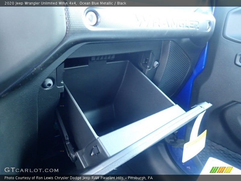 Ocean Blue Metallic / Black 2020 Jeep Wrangler Unlimited Willys 4x4