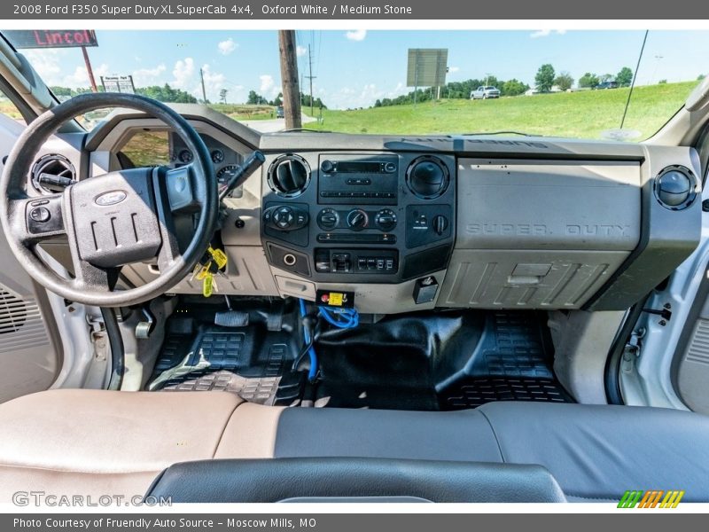 Oxford White / Medium Stone 2008 Ford F350 Super Duty XL SuperCab 4x4
