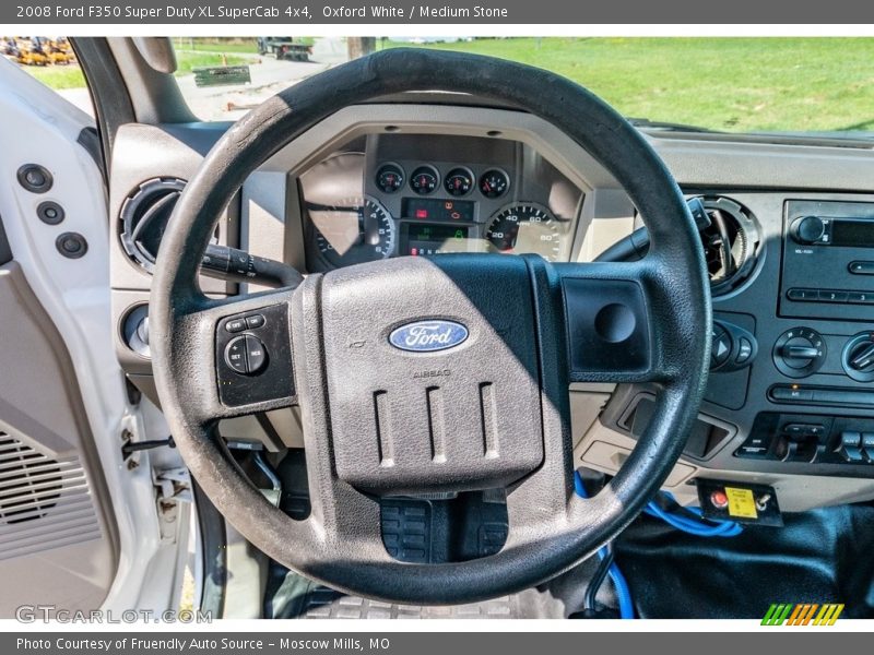 Oxford White / Medium Stone 2008 Ford F350 Super Duty XL SuperCab 4x4