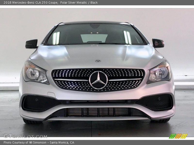 Polar Silver Metallic / Black 2018 Mercedes-Benz CLA 250 Coupe