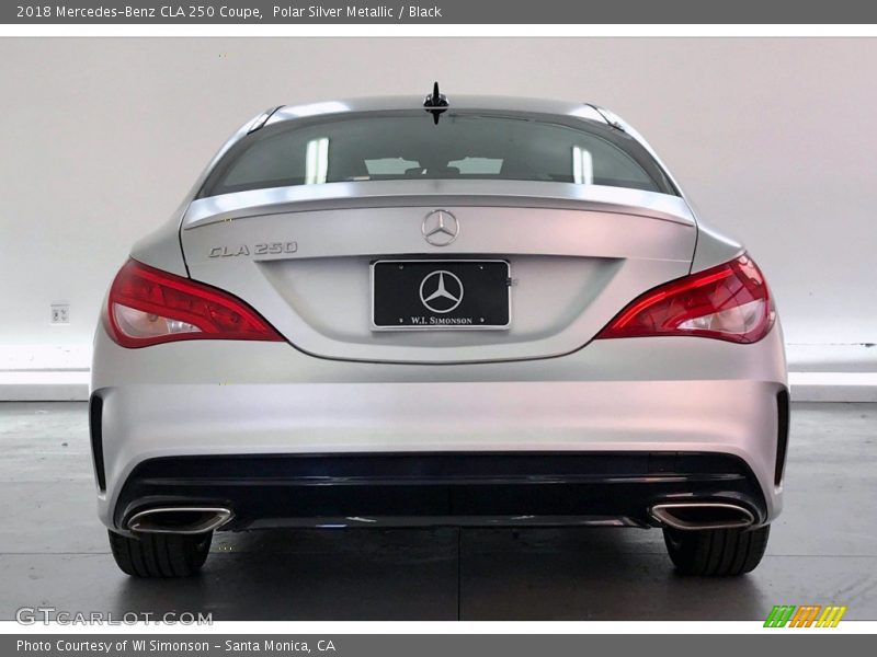 Polar Silver Metallic / Black 2018 Mercedes-Benz CLA 250 Coupe