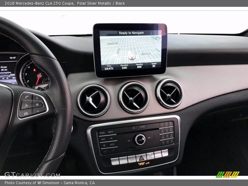 Polar Silver Metallic / Black 2018 Mercedes-Benz CLA 250 Coupe