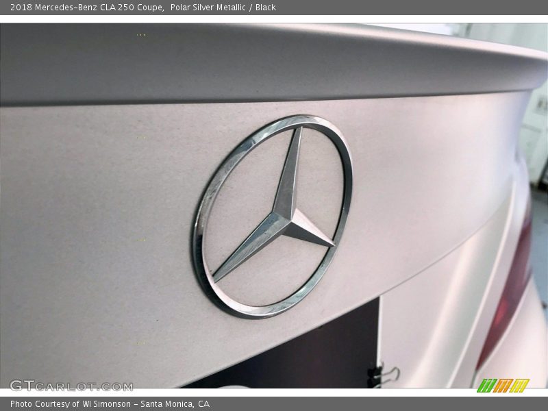 Polar Silver Metallic / Black 2018 Mercedes-Benz CLA 250 Coupe