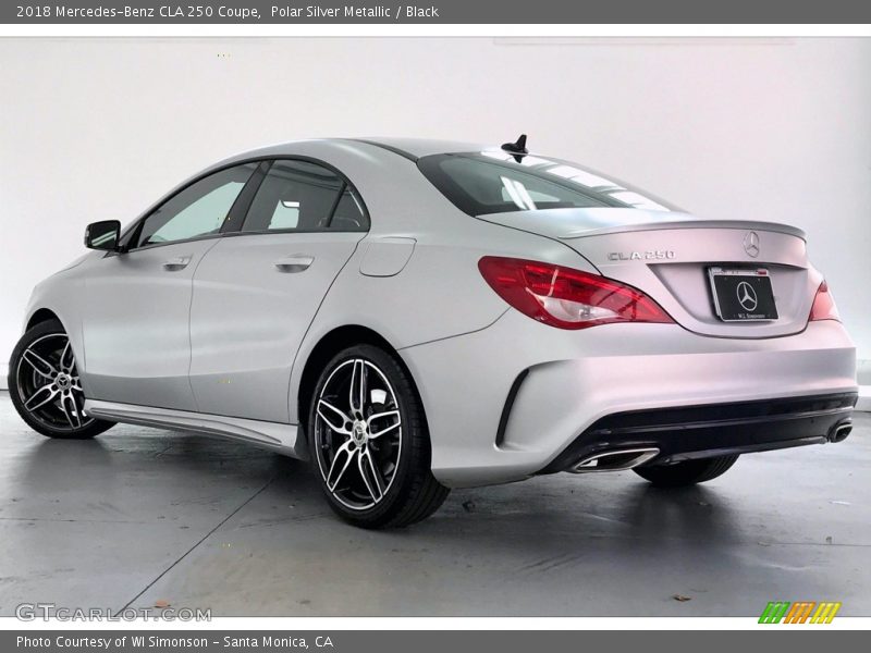 Polar Silver Metallic / Black 2018 Mercedes-Benz CLA 250 Coupe