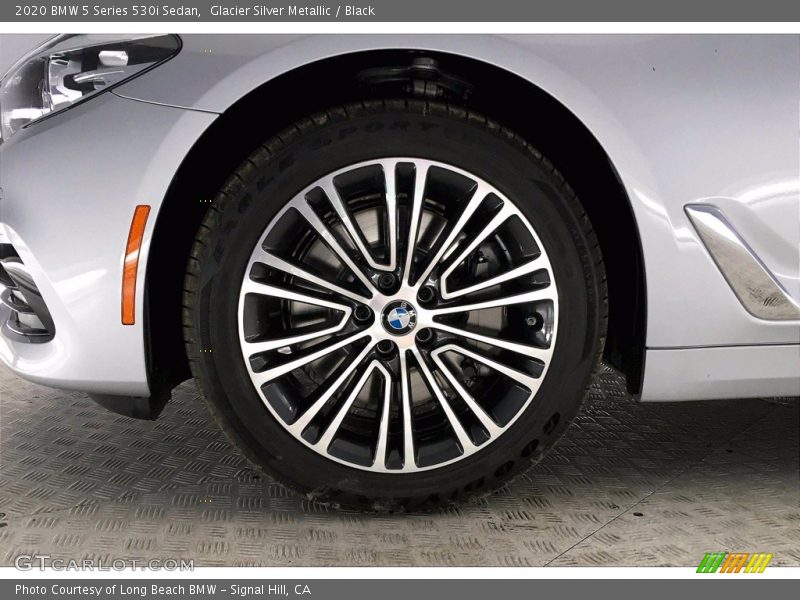 Glacier Silver Metallic / Black 2020 BMW 5 Series 530i Sedan