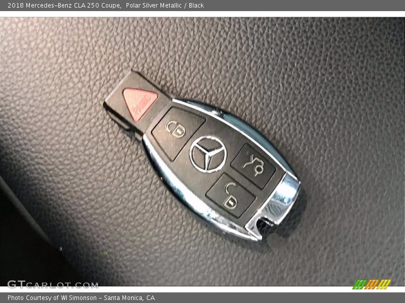 Polar Silver Metallic / Black 2018 Mercedes-Benz CLA 250 Coupe