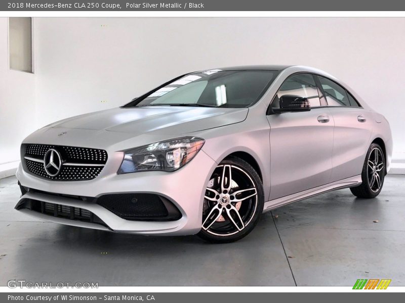 Polar Silver Metallic / Black 2018 Mercedes-Benz CLA 250 Coupe