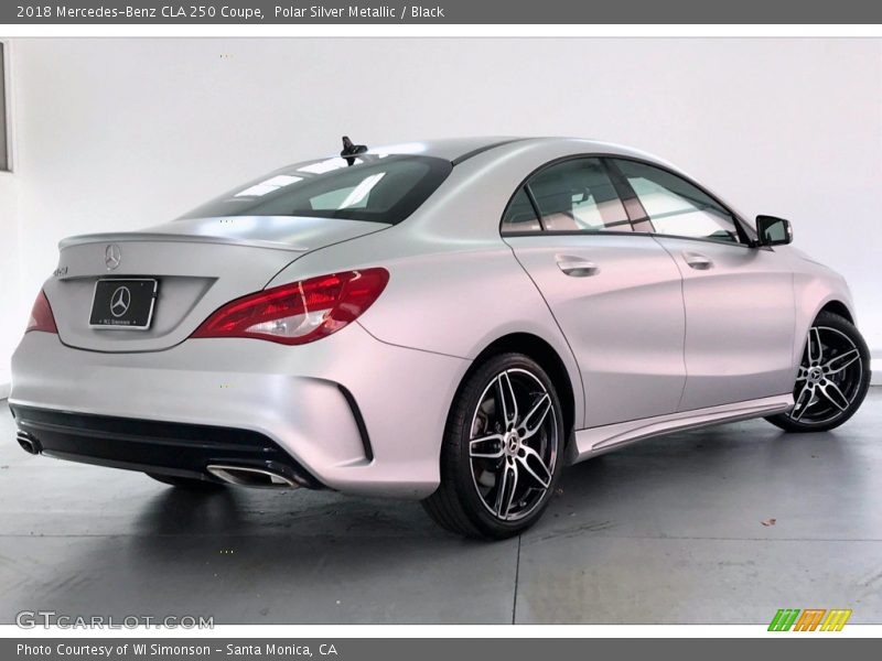 Polar Silver Metallic / Black 2018 Mercedes-Benz CLA 250 Coupe