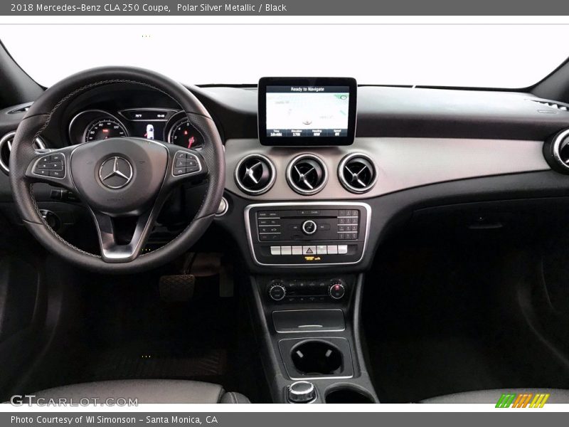 Polar Silver Metallic / Black 2018 Mercedes-Benz CLA 250 Coupe