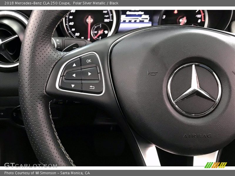Polar Silver Metallic / Black 2018 Mercedes-Benz CLA 250 Coupe