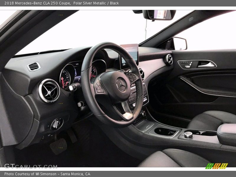 Polar Silver Metallic / Black 2018 Mercedes-Benz CLA 250 Coupe