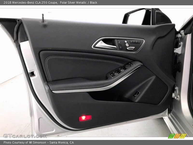 Polar Silver Metallic / Black 2018 Mercedes-Benz CLA 250 Coupe