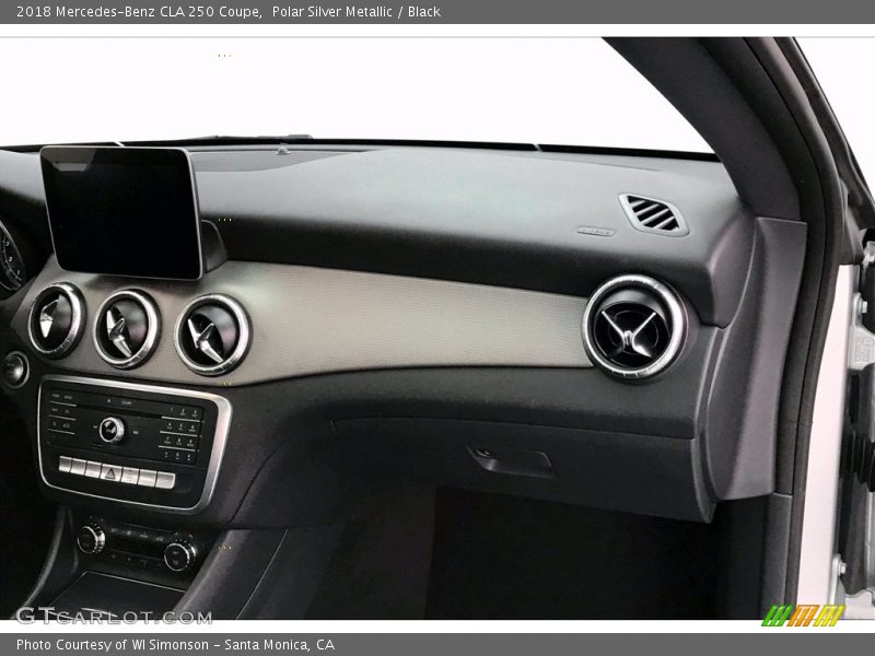 Polar Silver Metallic / Black 2018 Mercedes-Benz CLA 250 Coupe