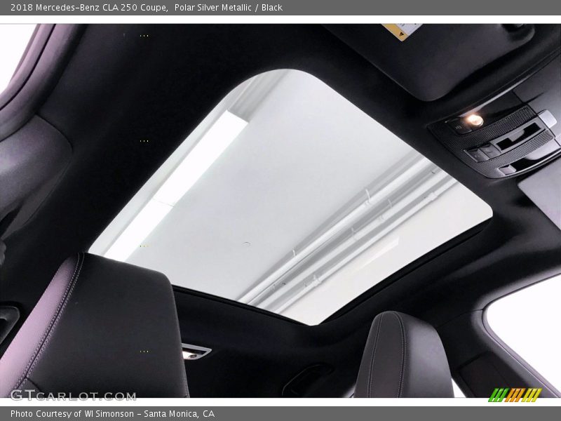 Polar Silver Metallic / Black 2018 Mercedes-Benz CLA 250 Coupe