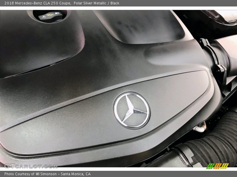 Polar Silver Metallic / Black 2018 Mercedes-Benz CLA 250 Coupe