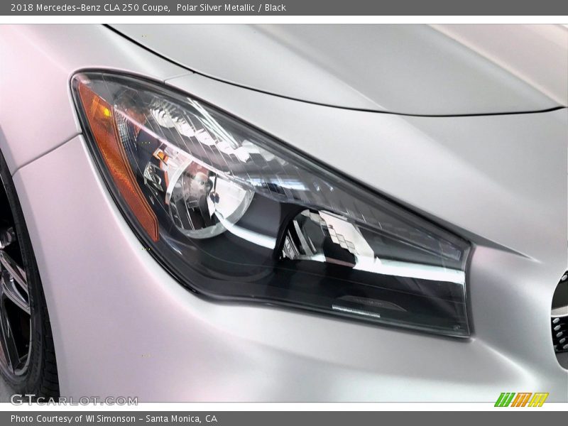 Polar Silver Metallic / Black 2018 Mercedes-Benz CLA 250 Coupe