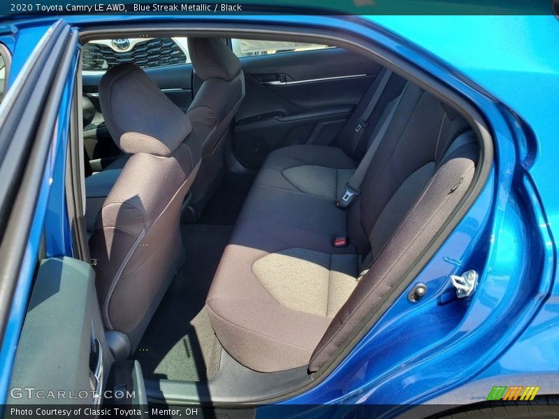 Blue Streak Metallic / Black 2020 Toyota Camry LE AWD