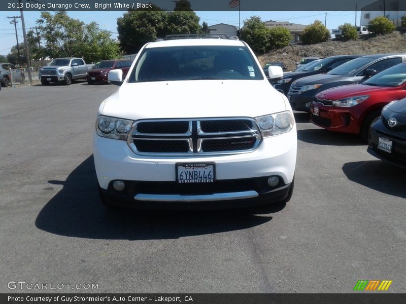 Bright White / Black 2013 Dodge Durango Crew