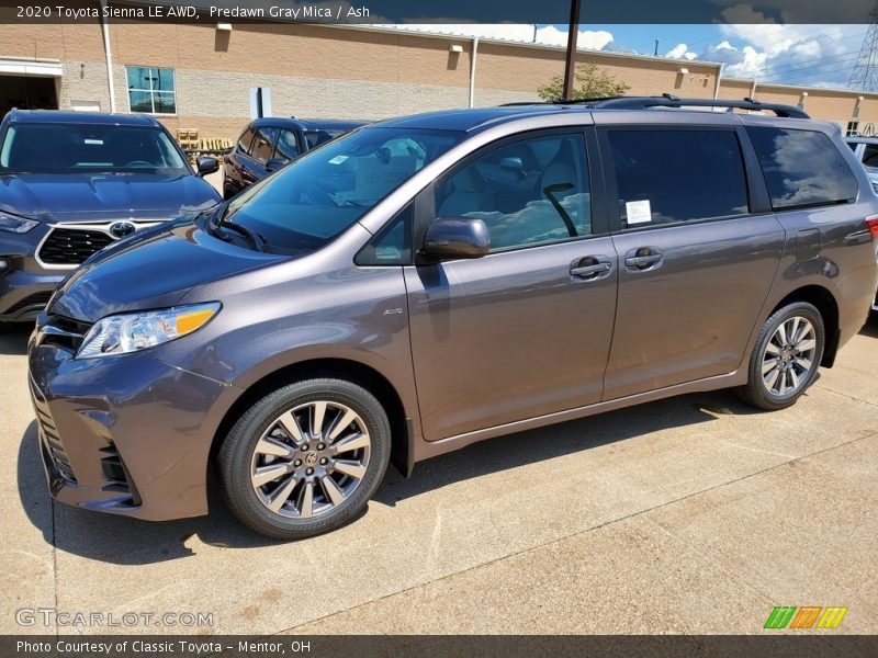 Predawn Gray Mica / Ash 2020 Toyota Sienna LE AWD