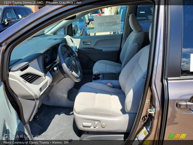 Predawn Gray Mica / Ash 2020 Toyota Sienna LE AWD