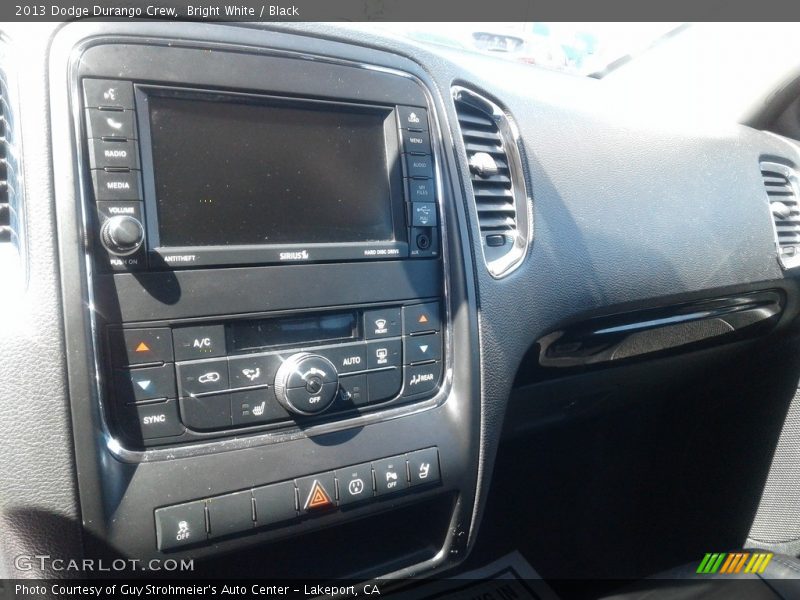 Bright White / Black 2013 Dodge Durango Crew
