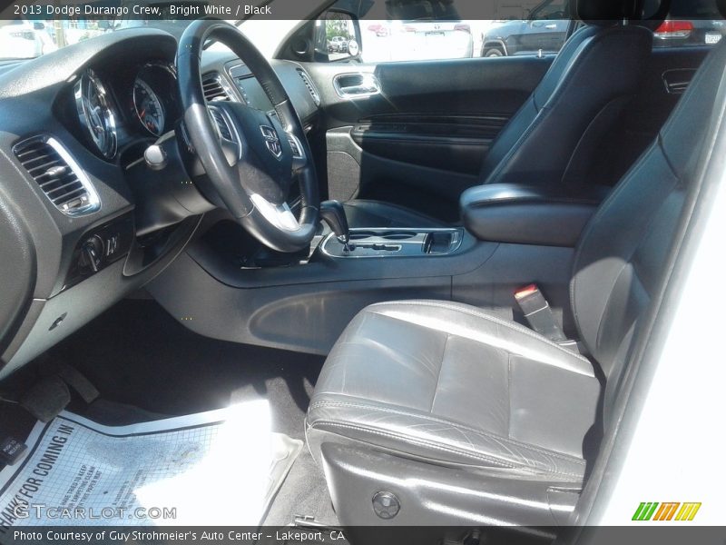 Bright White / Black 2013 Dodge Durango Crew