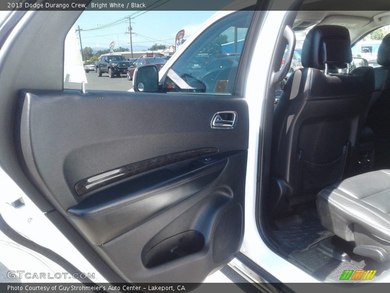 Bright White / Black 2013 Dodge Durango Crew