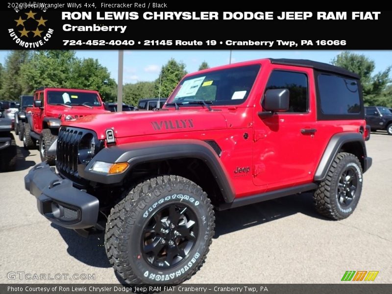 Firecracker Red / Black 2020 Jeep Wrangler Willys 4x4