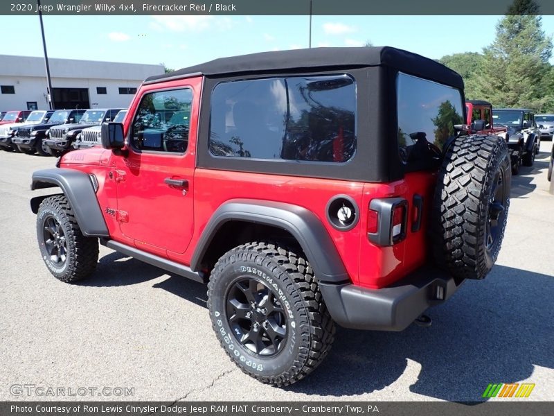 Firecracker Red / Black 2020 Jeep Wrangler Willys 4x4